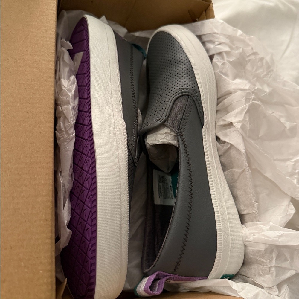 Sperry Gray and Purple Women's Sneakers